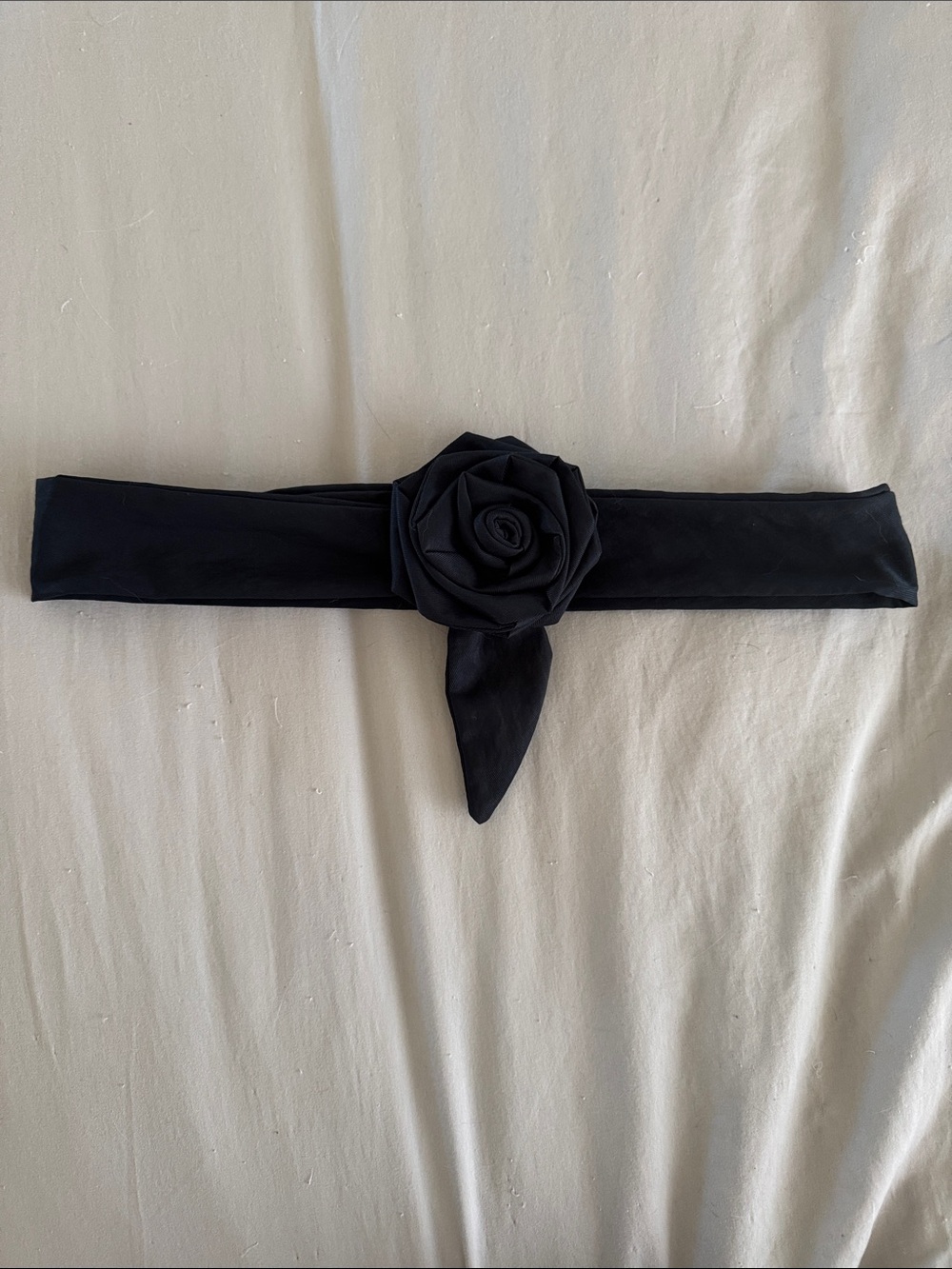 J Crew Navy Floral Rosette Waist Belt - Women Accessories